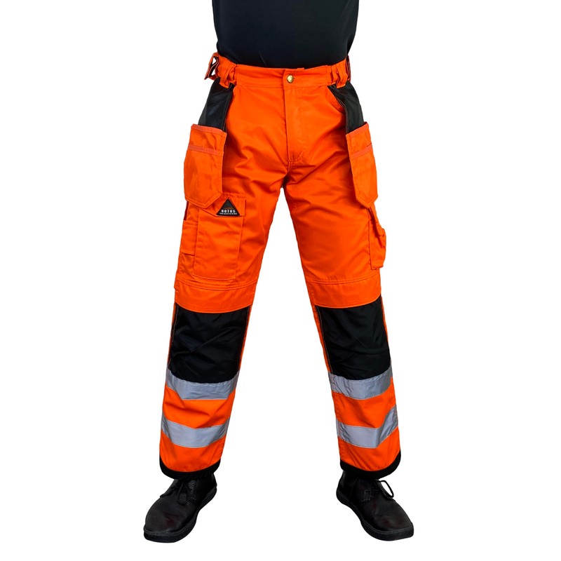 Notus Men's Work Safety Pants High Visibility Cordura Knee Reinforced