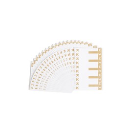 Smead AlphaZ NCC Color-Coded Label, K&X, Label Sheet, Light Brown, 100 Labels per Pack (67162)
