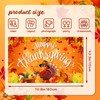Happy Thanksgiving Banner Extra Large 72x44 Inch, Thanksgiving Backdrop for