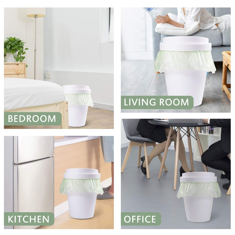 Biodegradable Medium Trash Bags 8 Gallon, 0.67 Mil Extra Strong