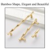 TopHomer Model B, 6Pcs Gold Brass Bamboo Knob, Zinc Alloy
