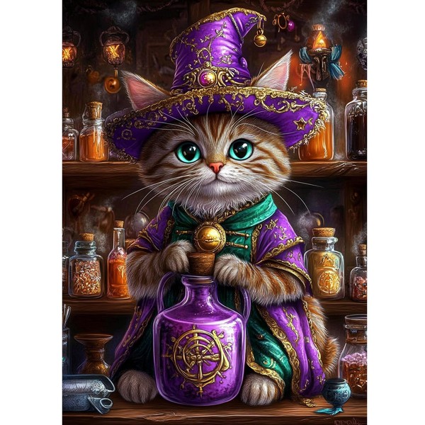 KEYIFA Diamond Art Kits for Adults, DIY Diamond Painting Alchemist