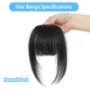 Ishua Clip in Bangs, Real Human Hair Bangs Hairpieces Wig,