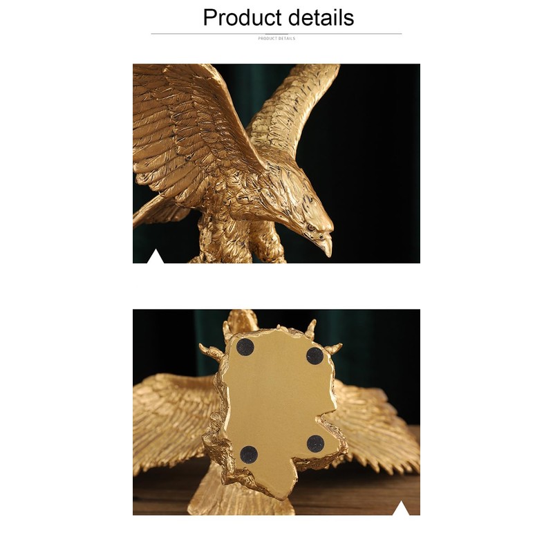 Hosoncovy Eagle Figurine Ornament Resin Eagle Sculpture Eagle Statue Eagle