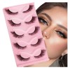 Unbranded 5 Pairs Faux Mink Lashes Natural Look Long Wispy
