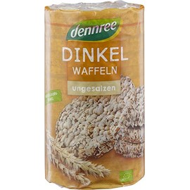 dennree Organic spelt waffles unsalted (6 x 100 g)