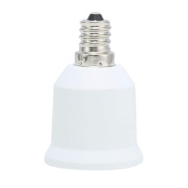 E12 Candelabra Converter to Standard E26 Bulb Base Adapter,E12 to E26 Adapter E12 Light Socket to Medium Base E26 Converter Light Socket Adapter Chandelier Socket E12 Light Bulb Adapter 2PACK