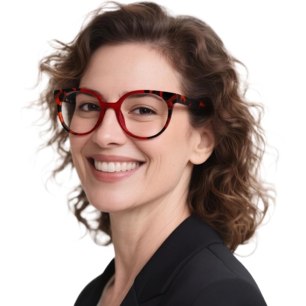 OCCI CHIARI Small Round Reading Glasses Women Stylish Readers for