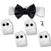 Pet Costume Wedding Formal Cuff and Bow Tie with Charm