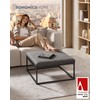 SONGMICS HOME LUIZ Collection - Ottoman, Square Coffee Table, Footstool,
