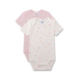 Sanetta Bodysuit (Twin Pack) Off-White | High Quality and Sustainable Bodysuit for Boys Made of Organic Cotton Contents: Set of 2 Baby Bodysuit, beige