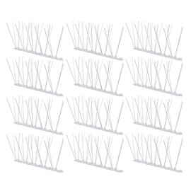 Bird Spikes 304 Stainless Steel Wire Rust Proof Plastic Base Bird Repellent Spikes for Railing Roof Wall