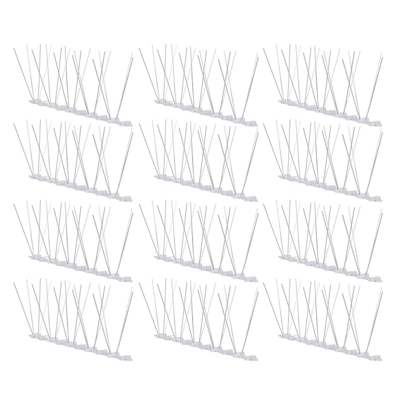 Bird Spikes 304 Stainless Steel Wire Rust Proof Plastic Base