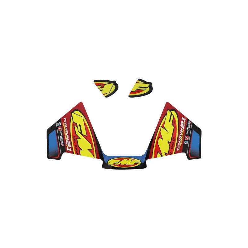FMF 014950 Exhaust Replacement Decal - Titanium Powercore 2.1