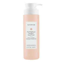 Naturium The Brightener Gel de baño con vitamina C, limpiador suave para una piel de aspecto más suave, elimina la suciedad, el aceite y otras impurezas, 16.9 onzas