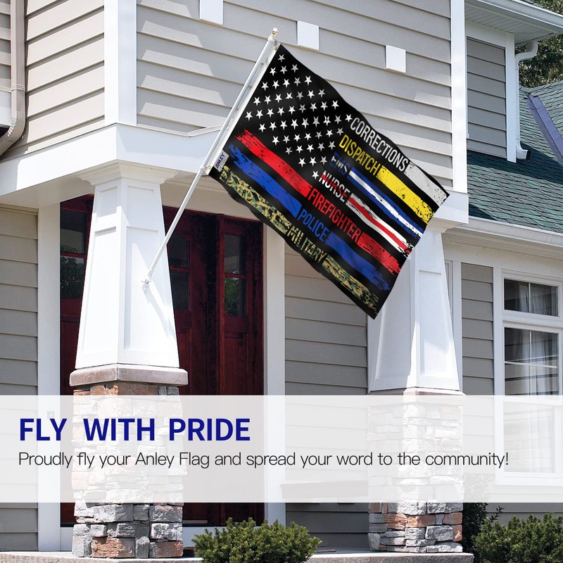 Anley Fly Breeze 3x5 Foot Multi Line American Flag -
