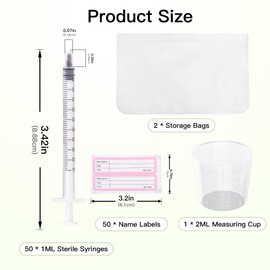 Gesumu Colostrum Collector Kit 50 Sets,1 ml