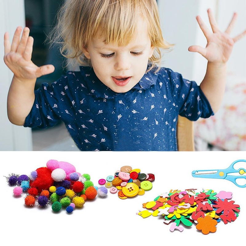Children's Craft Set Kids DIY Art Craft Materials Supplies Kit