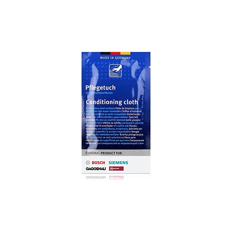 BSH Stainless Steel Cleaning Wipes for Bosch, Siemens, Gaggenau, Neff