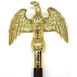 US Flag Factory 7 Inch Gold Eagle Topper Ornament (ABS) for Indoor Flag Pole