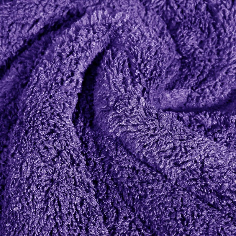 BW&HM 5 x 40cm Purple Super Absorbent Microfibre Car Motorcycle