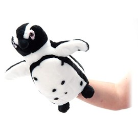 The Petting Zoo African Black-Footed Penguin Hand Puppet Stuffed Animal Plushie, Gifts for Kids, Puppetz Animals, Penguin Interactive Puppets Plush Toy 19 Inches