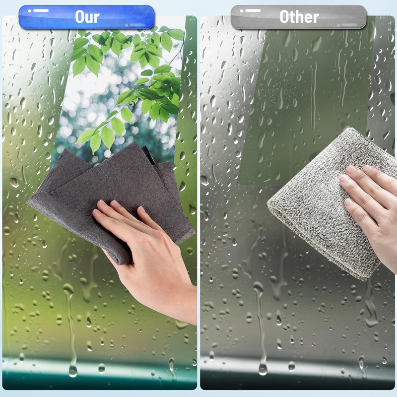 LUSEE Microfibre Cleaning Cloth, Thickened Magic Cleaning Cloth, Reusable Cleaning