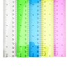 DIAO79NI 5-Piece Transparent Red Plastic Ruler Set, 12 Inch (30cm),