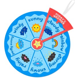 Marspark Weather Wheel, Educational and Learning Activities for Kids, Felt Preschool Learning Toys, Classroom Decor