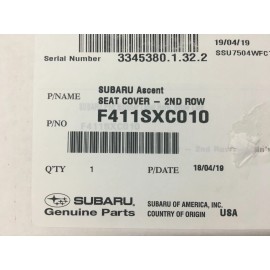 Subaru 2019-2024 Subaru Ascent 2ND Row Captains Chairs Seat Covers F411SXC011 Genuine