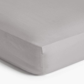 Imperial Rooms Fitted Sheets Double 25 CM Brushed Microfibre Easy Care Soft Bed Sheets Fade Resistant (Grey)