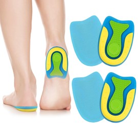 ACWOO Heel Spur Insoles, Heel Pads, Heel Protection for Shoes, Soft Gel Insoles Insoles, Heel Spurs for Women and Men, Heel Cushions Orthopaedic for Heel Achilles Tendon L (40-45), 2 Pairs