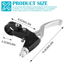 UPIQNG 1Pair Bike Brake Levers Aluminium Alloy Brake Clutch Levers Handle Bar Mountain Bike Brake Bar Cycling Brake Handles