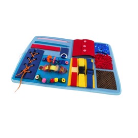 Harilla Fidget Blanket for Elderly, Sensory Toy, Portable Lightweight Gift, Sensory Blanket, Sensory Pad with Activities for Games