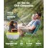 KopBeau Portable Camping Fan with Lights, 20000mAh Rechargeable Battery Operated