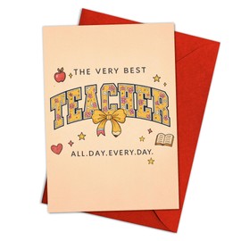 Podagree Thank you Card with Envelope Funny Thanks Gifts for Men Women, Appreciation Gifts for Teacher Boss, ery Best Teacher Cards for Teachers Friend