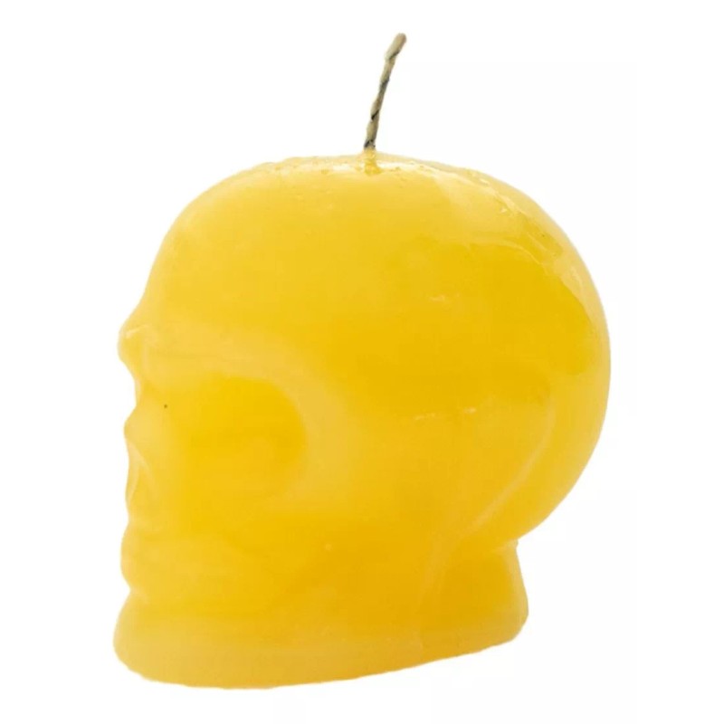 CEB Veladora De Cráneo Grande Amarillo