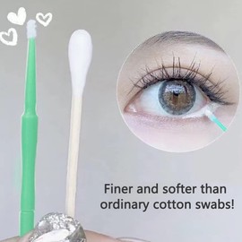 400 Pieces Micro Applicators Brushes 4 Colour Disposable Eyelash Extension Brushes for Make-Up, Varnish Swabs, Dental and Oral, with 4 Sizes White 1.0 mm, Purple 1.5 mm, Green 2.0 mm, Blue 2.5 mm