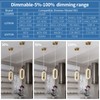 zhllmq Pendant Lighting for Kitchen Island LED Dimmable Modern Gold