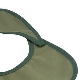 Sensalou Adult Bib Ess Apron Spill Bib for Seniors, olive green