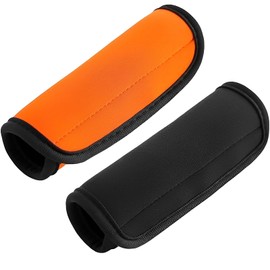 ZPLASK 2Pcs Luggage Handle Wrap, Bright Color Comfort Soft Suitcase Handle Cover, Identifiers Suitcase Handle Wraps Strap Flying Airplane Accessories, Luggage Handle Covers for Traveling