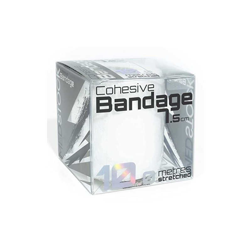MEDSTOCK Cohesive Bandage 7.5cm x 10m WHITE, Elastic Self Adherent
