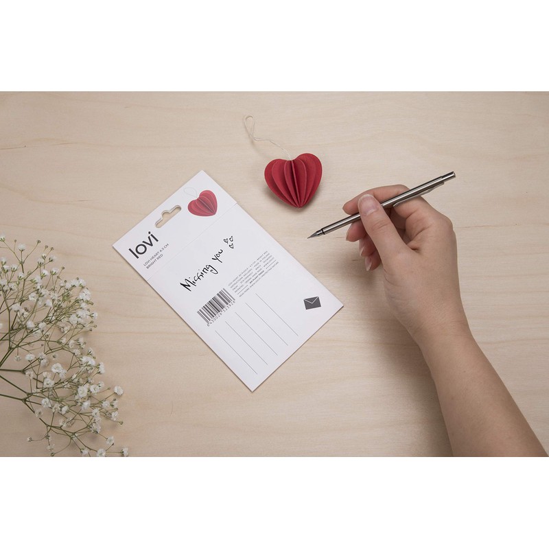 Lovi BTRD Bright Red Birch Buildable Ornament Cards Mini Balls