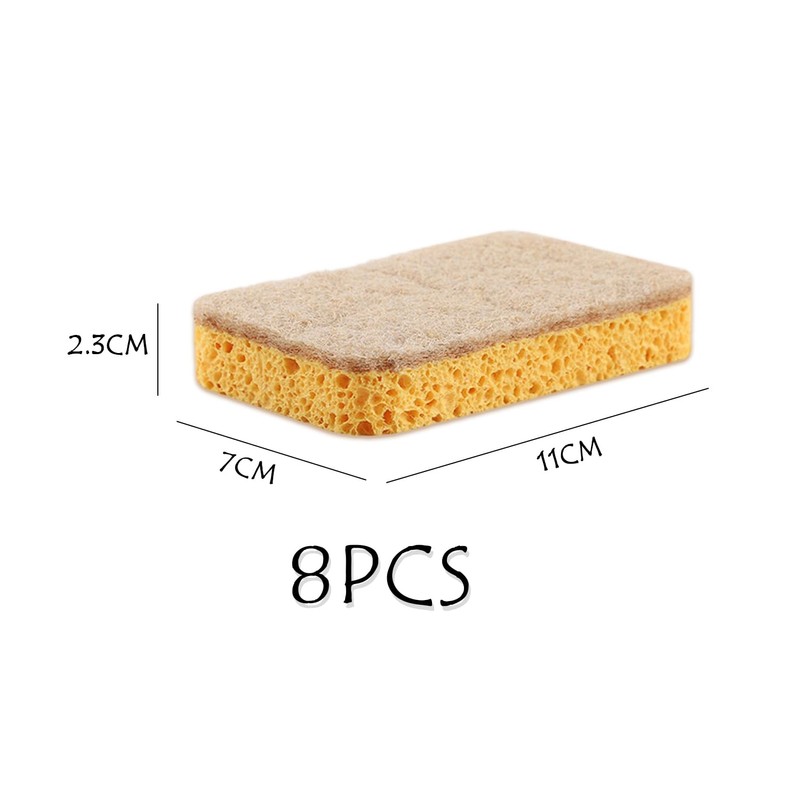 LSYYSL 8 Pieces Cleaning Sponge Brushes And 2 Pieces Crevice