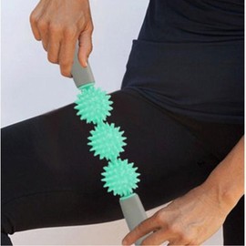 돌기 등 허리 목 엉덩이 안마 봉 맛사지바 바 팔 부종 발 지압 허벅지 근막이완 Massage Stick for Back, Neck, Hip, and Thigh Myofascial Release, with Pressure Point for Swelling and Foot Acupressure