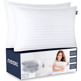 Nestl 9 Piece California King Comforter Set – Off White Pinch Pleated Bed in a Bag – Complete Cal King Size Bedding Set with Sheets, Set of 2 Down Alternative Pillows, Pillowcases and Shams