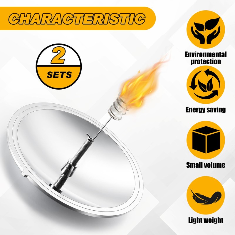 Maitys 2 Pcs Solar Fire Starter Solar Spark Lighter Camping