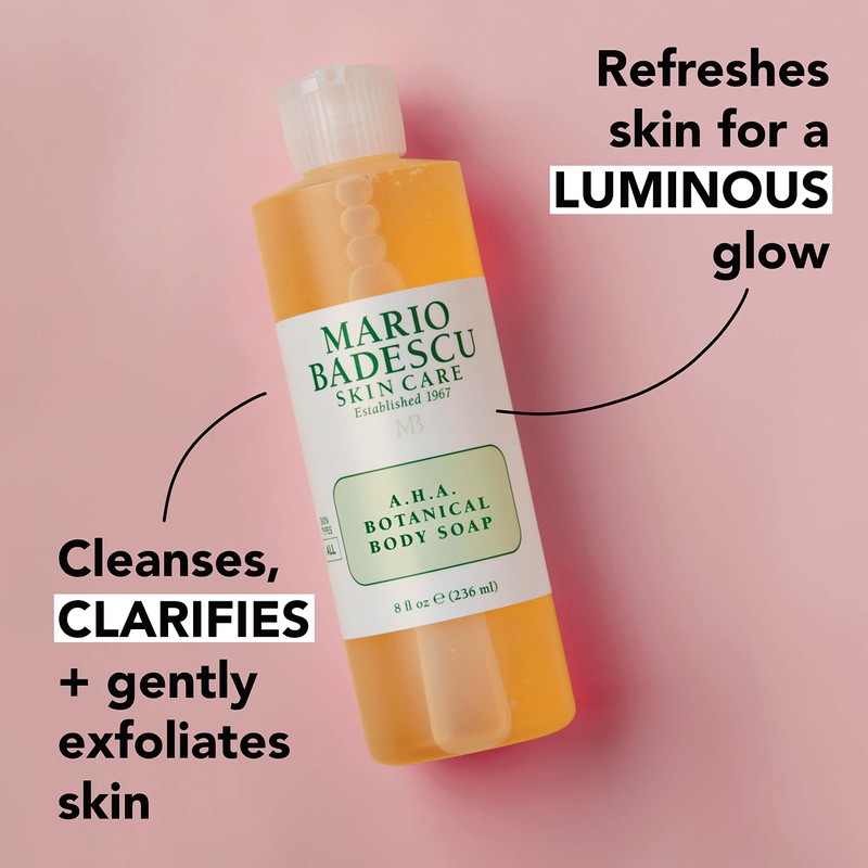 Mario Badescu AHA Botanical Body Wash Moisturizing, Clarifying and Gentle