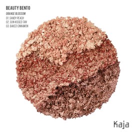 Kaja Beauty Bento Collection - Bouncy Eyeshadow Trio | Peach Orange Tones, Travel Size, 02 Orange Blossom, 2019 Allure Best of Beauty Award, 0.03 Oz