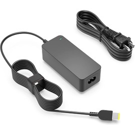 65W 45W Square Tip Charger Fit for Lenovo Yoga 730-15IWL 730-15IKB Laptop Power Supply Adapter Cord